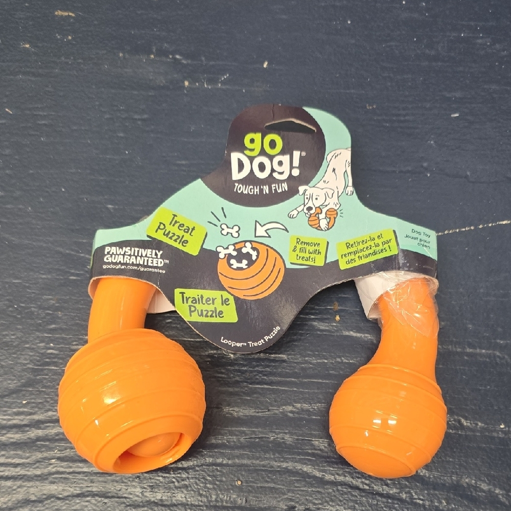 Orange Treat Puzzle Dog Toy Go Dog! NWT